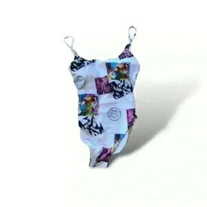 Swiminista James Peter Henry Marvelous Artwork Toss OnePiece Swimsuit Size Small